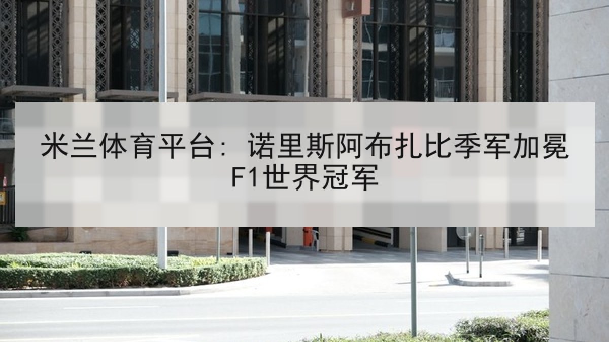 米兰体育平台: 诺里斯阿布扎比季军加冕F1世界冠军